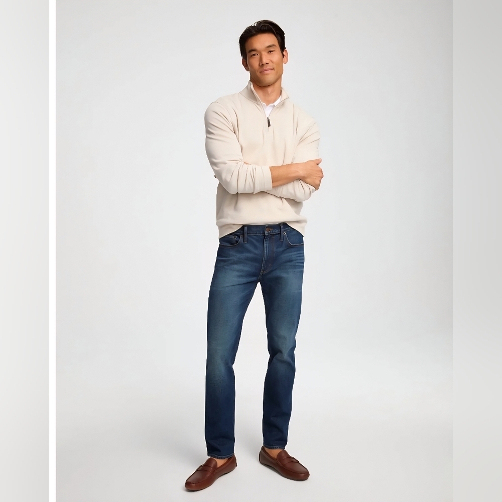 J. Crew Men's Flex Straight Blue Jeans Sz 34 X 32. New school casual preppy